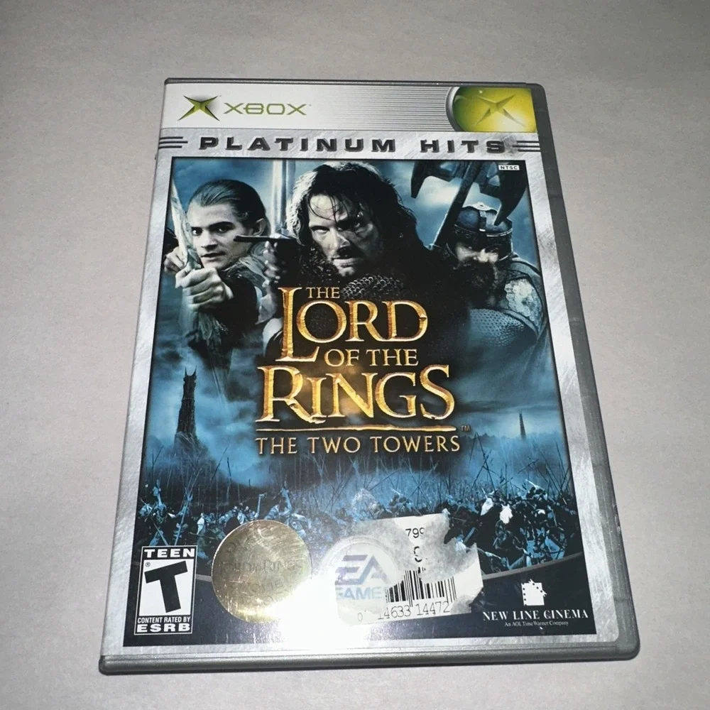 Lord of the Rings: The Two Towers (Xbox Platinum Hits 2004) Complete CIB NM Cond